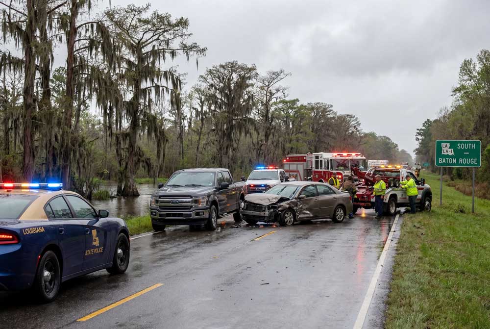 Injured driver meeting with Louisiana personal injury attorney